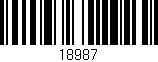 Código de barras (EAN, GTIN, SKU, ISBN): '18987'