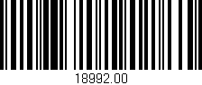 Código de barras (EAN, GTIN, SKU, ISBN): '18992.00'