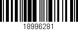 Código de barras (EAN, GTIN, SKU, ISBN): '18996281'