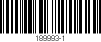 Código de barras (EAN, GTIN, SKU, ISBN): '189993-1'