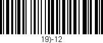 Código de barras (EAN, GTIN, SKU, ISBN): '19)-12'