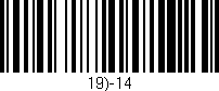 Código de barras (EAN, GTIN, SKU, ISBN): '19)-14'