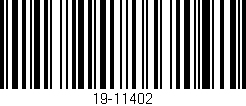 Código de barras (EAN, GTIN, SKU, ISBN): '19-11402'