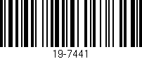 Código de barras (EAN, GTIN, SKU, ISBN): '19-7441'