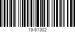 Código de barras (EAN, GTIN, SKU, ISBN): '19-81302'
