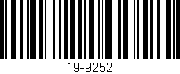Código de barras (EAN, GTIN, SKU, ISBN): '19-9252'