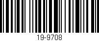 Código de barras (EAN, GTIN, SKU, ISBN): '19-9708'