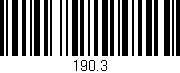 Código de barras (EAN, GTIN, SKU, ISBN): '190.3'