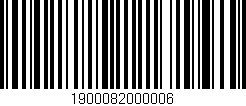 Código de barras (EAN, GTIN, SKU, ISBN): '1900082000006'
