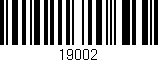 Código de barras (EAN, GTIN, SKU, ISBN): '19002'