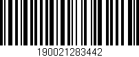 Código de barras (EAN, GTIN, SKU, ISBN): '190021283442'