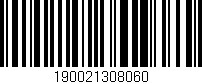 Código de barras (EAN, GTIN, SKU, ISBN): '190021308060'