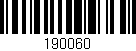 Código de barras (EAN, GTIN, SKU, ISBN): '190060'