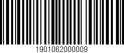 Código de barras (EAN, GTIN, SKU, ISBN): '1901062000009'