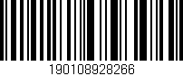 Código de barras (EAN, GTIN, SKU, ISBN): '190108928266'