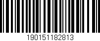 Código de barras (EAN, GTIN, SKU, ISBN): '190151182813'