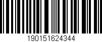 Código de barras (EAN, GTIN, SKU, ISBN): '190151624344'