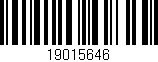 Código de barras (EAN, GTIN, SKU, ISBN): '19015646'