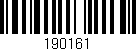 Código de barras (EAN, GTIN, SKU, ISBN): '190161'
