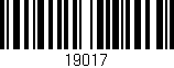 Código de barras (EAN, GTIN, SKU, ISBN): '19017'