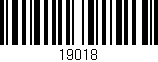 Código de barras (EAN, GTIN, SKU, ISBN): '19018'