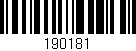 Código de barras (EAN, GTIN, SKU, ISBN): '190181'