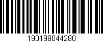 Código de barras (EAN, GTIN, SKU, ISBN): '190198044280'