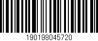 Código de barras (EAN, GTIN, SKU, ISBN): '190198045720'