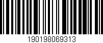 Código de barras (EAN, GTIN, SKU, ISBN): '190198069313'