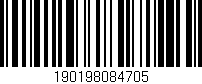 Código de barras (EAN, GTIN, SKU, ISBN): '190198084705'