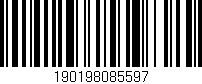 Código de barras (EAN, GTIN, SKU, ISBN): '190198085597'