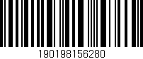 Código de barras (EAN, GTIN, SKU, ISBN): '190198156280'