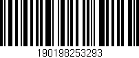 Código de barras (EAN, GTIN, SKU, ISBN): '190198253293'