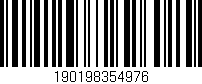 Código de barras (EAN, GTIN, SKU, ISBN): '190198354976'