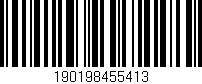 Código de barras (EAN, GTIN, SKU, ISBN): '190198455413'