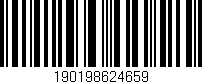Código de barras (EAN, GTIN, SKU, ISBN): '190198624659'
