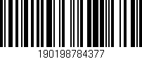 Código de barras (EAN, GTIN, SKU, ISBN): '190198784377'