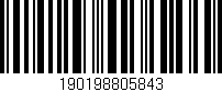 Código de barras (EAN, GTIN, SKU, ISBN): '190198805843'