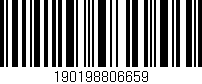Código de barras (EAN, GTIN, SKU, ISBN): '190198806659'