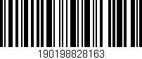 Código de barras (EAN, GTIN, SKU, ISBN): '190198828163'