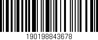 Código de barras (EAN, GTIN, SKU, ISBN): '190198843678'