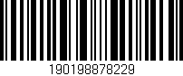 Código de barras (EAN, GTIN, SKU, ISBN): '190198878229'