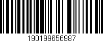 Código de barras (EAN, GTIN, SKU, ISBN): '190199656987'