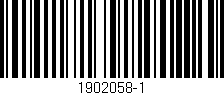 Código de barras (EAN, GTIN, SKU, ISBN): '1902058-1'