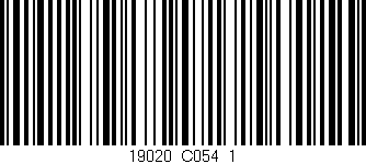 Código de barras (EAN, GTIN, SKU, ISBN): '19020_C054_1'