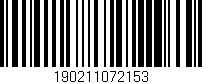 Código de barras (EAN, GTIN, SKU, ISBN): '190211072153'