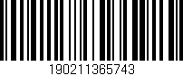 Código de barras (EAN, GTIN, SKU, ISBN): '190211365743'