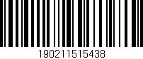 Código de barras (EAN, GTIN, SKU, ISBN): '190211515438'