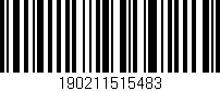 Código de barras (EAN, GTIN, SKU, ISBN): '190211515483'