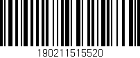 Código de barras (EAN, GTIN, SKU, ISBN): '190211515520'